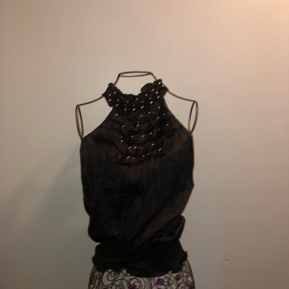 🌟BEBE Black halter top size Large🌟